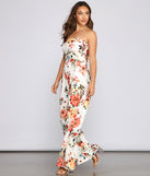Stunning Beauty Floral Jumpsuit provides a stylish start to creating your best summer outfits of the season with on-trend details for 2023!
