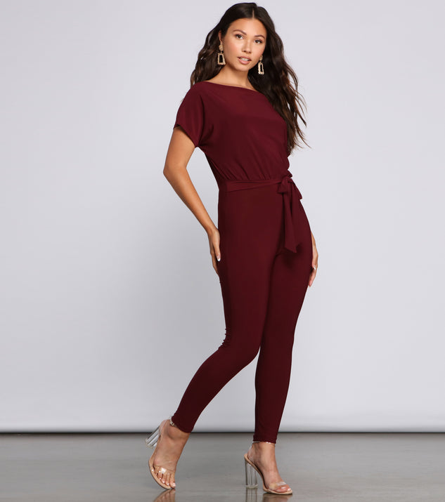 Chill Out Boat Neck Catsuit provides a stylish start to creating your best summer outfits of the season with on-trend details for 2023!