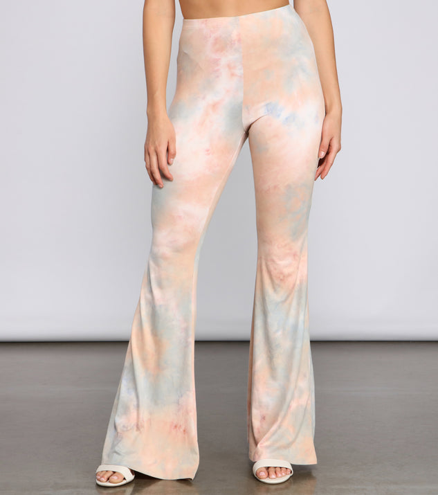 Tie Dye Glam High Waist Flared Pants Windsor