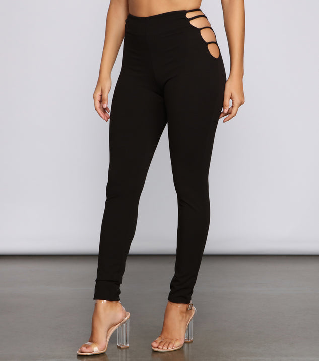 My Good Side Cutout Skinny Pants provides a stylish start to creating your best summer outfits of the season with on-trend details for 2023!