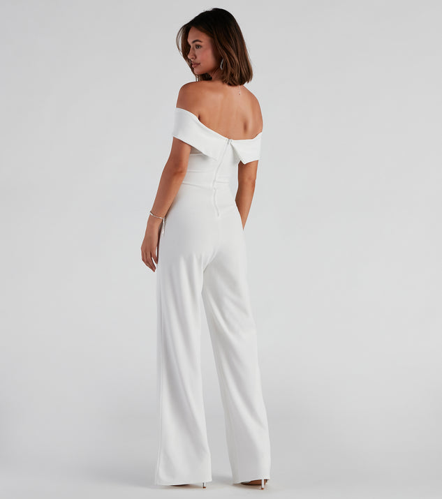 Elevated Style Off-The-Shoulder Jumpsuit | Windsor Elevated Style Off-The-Shoulder Jumpsuit | Windsor