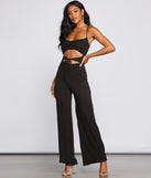Sultry Vibes Cutout Jumpsuit is a trendy pick to create 2023 festival outfits, festival dresses, outfits for concerts or raves, and complete your best party outfits!