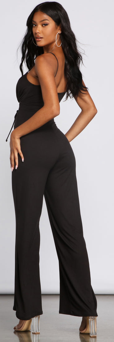 Sultry Vibes Cutout Jumpsuit provides a stylish start to creating your best summer outfits of the season with on-trend details for 2023!