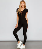 Basic And Chic Lattice Catsuit provides a stylish start to creating your best summer outfits of the season with on-trend details for 2023!