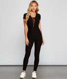 Basic And Chic Lattice Catsuit provides a stylish start to creating your best summer outfits of the season with on-trend details for 2023!