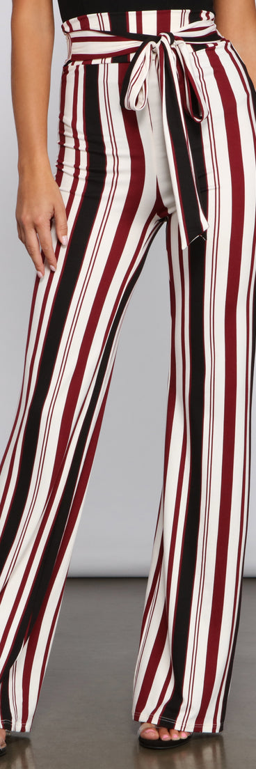 Striped And Stylish Tie-Waist Pants provides a stylish start to creating your best summer outfits of the season with on-trend details for 2023!