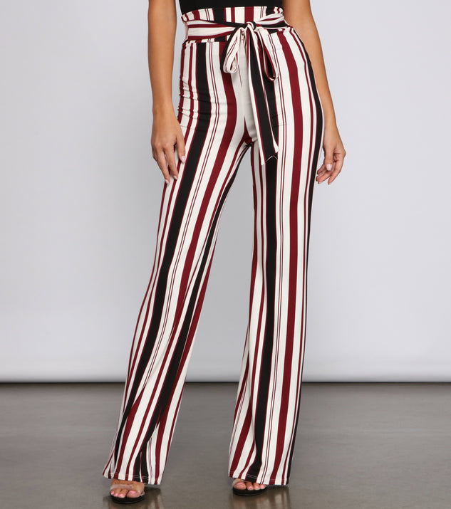 Striped And Stylish Tie-Waist Pants provides a stylish start to creating your best summer outfits of the season with on-trend details for 2023!