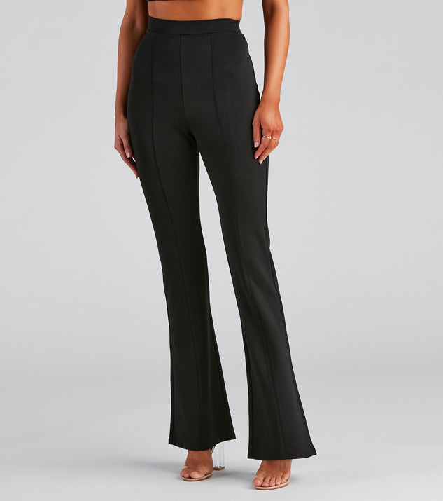 High Waist Flared Ponte Pants provides a stylish start to creating your best summer outfits of the season with on-trend details for 2023!