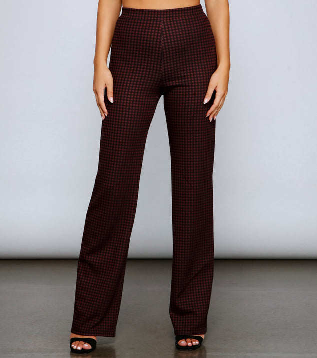Preppy Chic High Waist Plaid Pants provides a stylish start to creating your best summer outfits of the season with on-trend details for 2023!