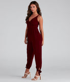 Chic Impressions Sleeveless Surplice Jumpsuit for 2023 festival outfits, festival dress, outfits for raves, concert outfits, and/or club outfits