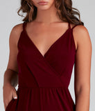 Chic Impressions Sleeveless Surplice Jumpsuit provides a stylish start to creating your best summer outfits of the season with on-trend details for 2023!