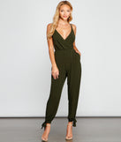 Drive Them Wild Surplice Jumpsuit provides a stylish start to creating your best summer outfits of the season with on-trend details for 2023!