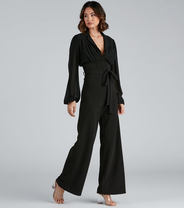 Stand Out Corset Chiffon Jumpsuit & Windsor
