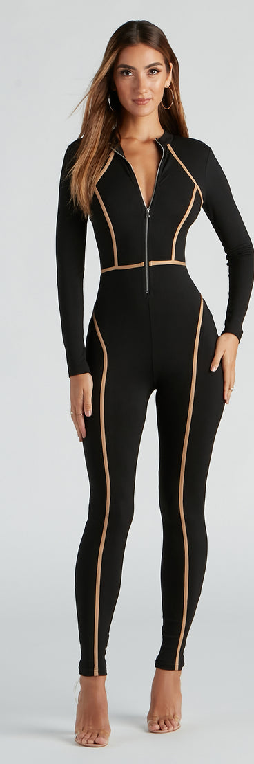 Effortless Trendsetter Ribbed Knit Jumpsuit provides a stylish start to creating your best summer outfits of the season with on-trend details for 2023!