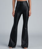 Flare For You Faux Leather Pants is a fire pick to create a concert outfit, 2024 festival looks, outfits for raves, or to complete your best party outfits or clubwear!
