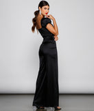 Sashay All Day Satin Cap Sleeve Tie-Front Jumpsuit provides a stylish start to creating your best summer outfits of the season with on-trend details for 2023!