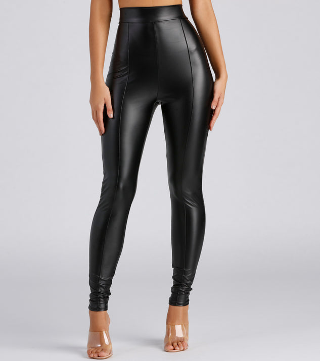 Got these Sierra faux leather leggings on my grocery run today