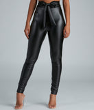 Chic And Dressy Vibes Faux Leather Pants provides a stylish start to creating your best summer outfits of the season with on-trend details for 2023!