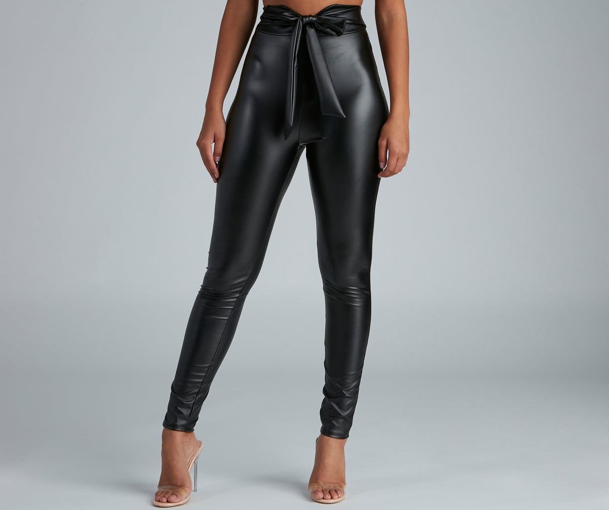 Chic And Dressy Vibes Faux Leather Pants