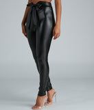 Chic And Dressy Vibes Faux Leather Pants provides a stylish start to creating your best summer outfits of the season with on-trend details for 2023!
