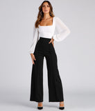 Pretty Preppy Twill Wide Leg Pants provides a stylish start to creating your best summer outfits of the season with on-trend details for 2023!