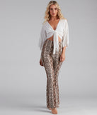 Snake Vibes Flare Pant provides a stylish start to creating your best summer outfits of the season with on-trend details for 2023!