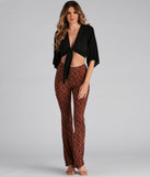 Chevron Chills Flare Pants provides a stylish start to creating your best summer outfits of the season with on-trend details for 2023!
