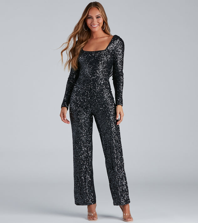Set The Spark Sequin Jumpsuit provides a stylish start to creating your best summer outfits of the season with on-trend details for 2023!