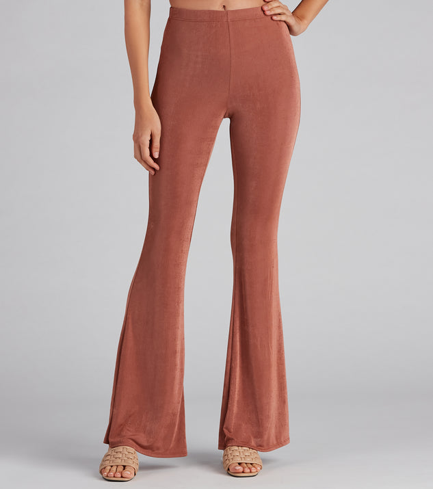 Flirty Flare High-Rise Pants is a trendy pick to create 2023 festival outfits, festival dresses, outfits for concerts or raves, and complete your best party outfits!