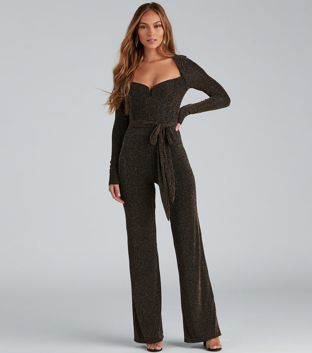 Shine In Celebration Lurex Jumpsuit provides a stylish start to creating your best summer outfits of the season with on-trend details for 2023!