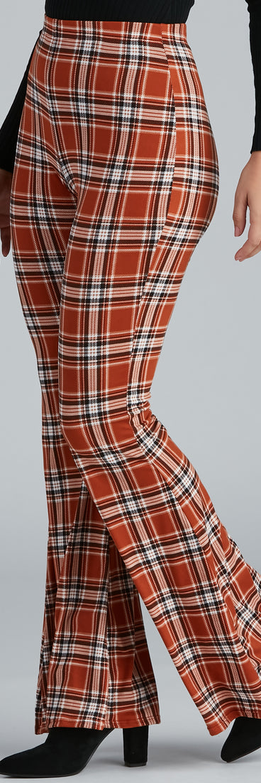 Keeping It Trendy Plaid High Waist Pants provides a stylish start to creating your best summer outfits of the season with on-trend details for 2023!
