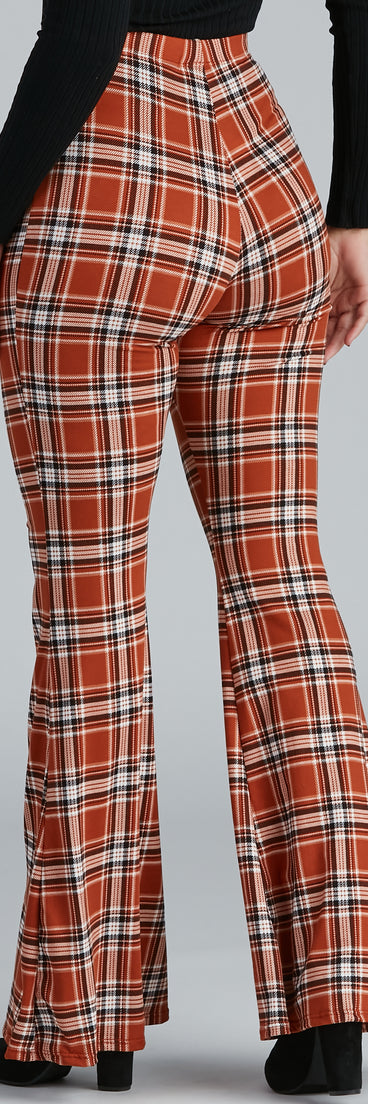 Keeping It Trendy Plaid High Waist Pants provides a stylish start to creating your best summer outfits of the season with on-trend details for 2023!