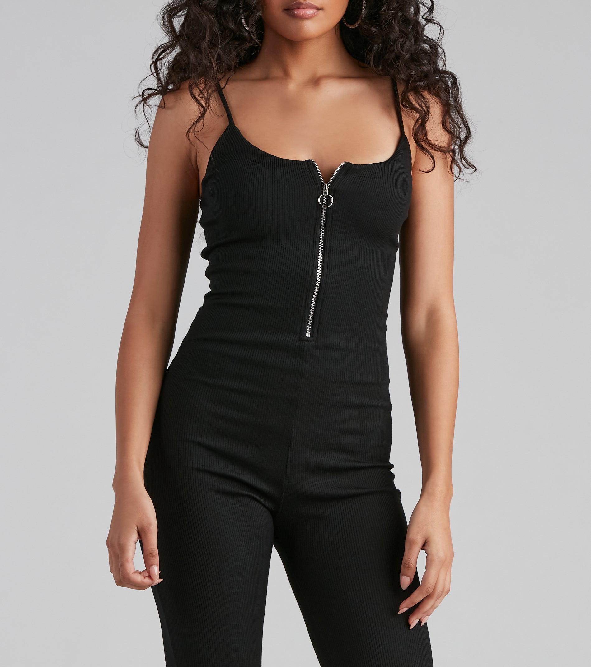 Flared Knit Catsuit