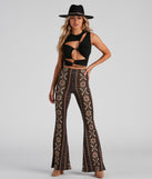 Festive Medallion Flare Pants provides a stylish start to creating your best summer outfits of the season with on-trend details for 2023!