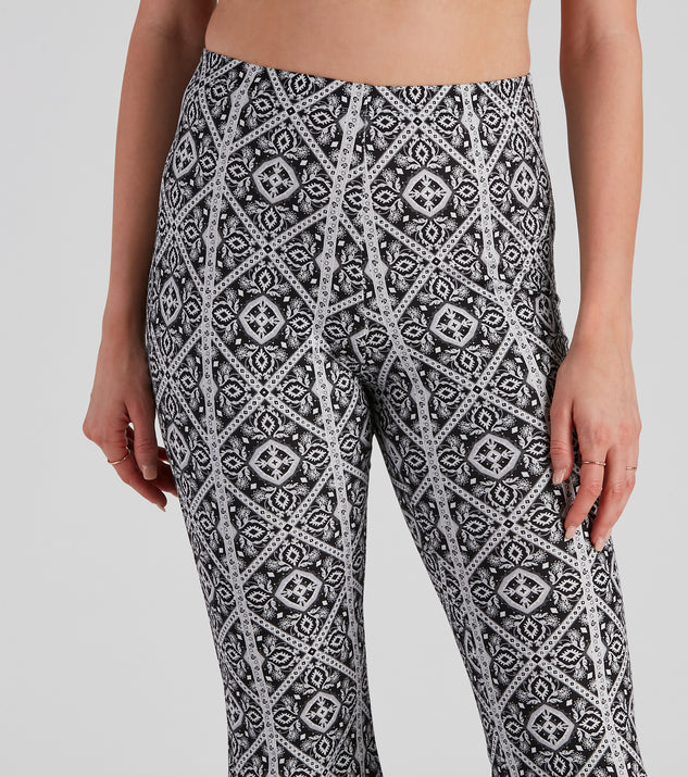 パンツ Mediam Diamond pattern Flare pants Mediam Diamond pattern Flare pants