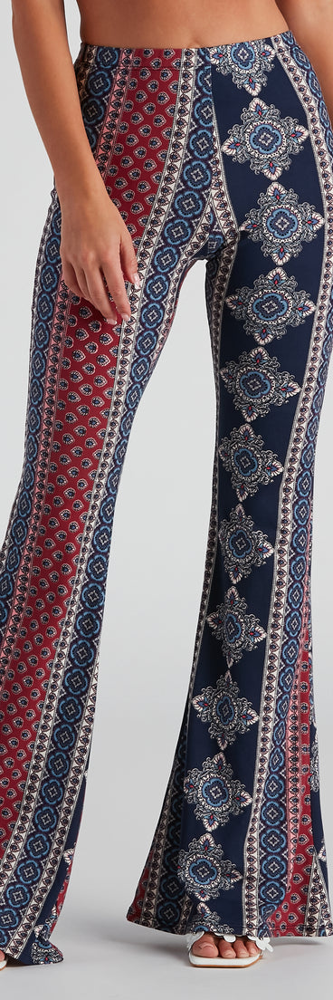 Boho Flare High Rise Pants is a trendy pick to create 2023 festival outfits, festival dresses, outfits for concerts or raves, and complete your best party outfits!