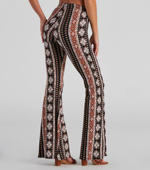 Bohemian flare on sale leggings
