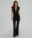 Hustle Babe Plunge Neck Jumpsuit provides a stylish start to creating your best summer outfits of the season with on-trend details for 2023!