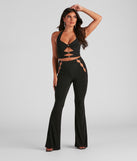 Hidden Gem High Rise Flare Pants provides a stylish start to creating your best summer outfits of the season with on-trend details for 2023!