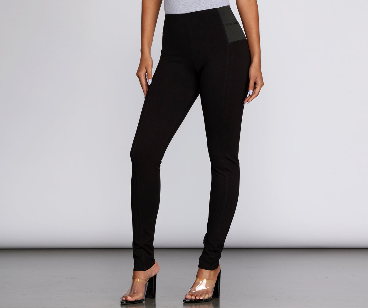 Vince CAMUTO PONTE BLACK PULL ON LEGGINGS - SIZE XS