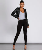 Sleek And Stylin' Ponte High-Rise Leggings provides a stylish start to creating your best summer outfits of the season with on-trend details for 2023!
