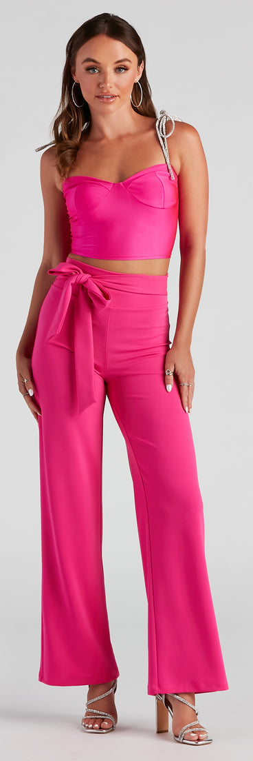 Style Game Crepe Tie Waist Pants provides a stylish start to creating your best summer outfits of the season with on-trend details for 2023!
