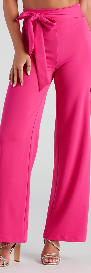 Style Game Crepe Tie Waist Pants provides a stylish start to creating your best summer outfits of the season with on-trend details for 2023!