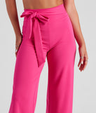 Style Game Crepe Tie Waist Pants provides a stylish start to creating your best summer outfits of the season with on-trend details for 2023!