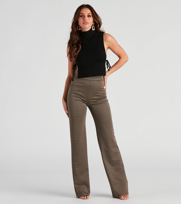 Back To Business Houndstooth Trouser Pants | Windsor