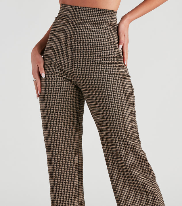 Back To Business Houndstooth Trouser Pants | Windsor