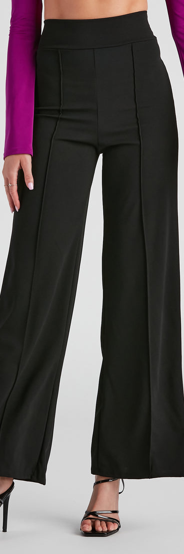 So Chic Crepe Wide-Leg Pants provides a stylish start to creating your best summer outfits of the season with on-trend details for 2023!