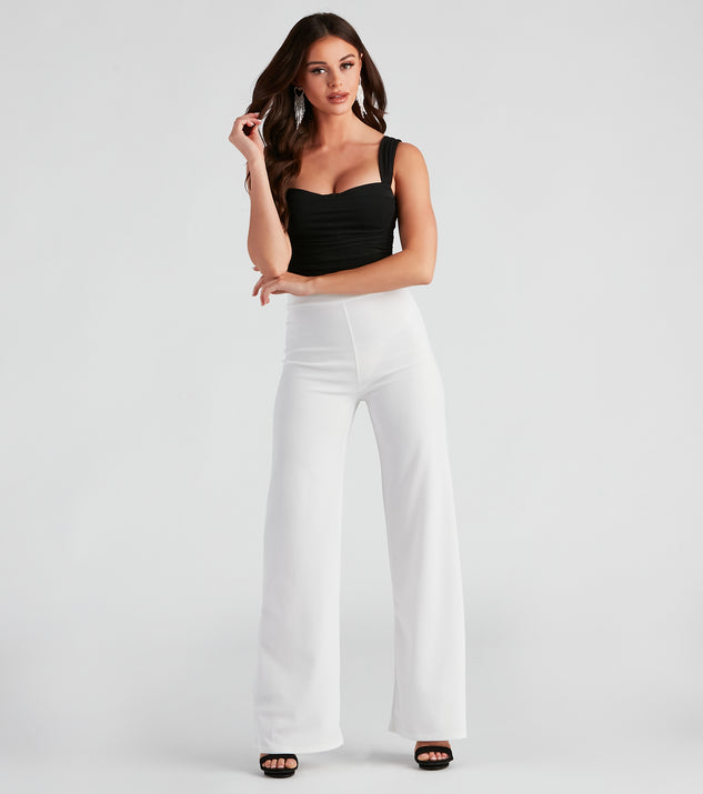 All The Class Crepe Wide Leg Pants provides a stylish start to creating your best summer outfits of the season with on-trend details for 2023!