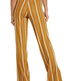 Stylish And Striped Wide Leg Pants