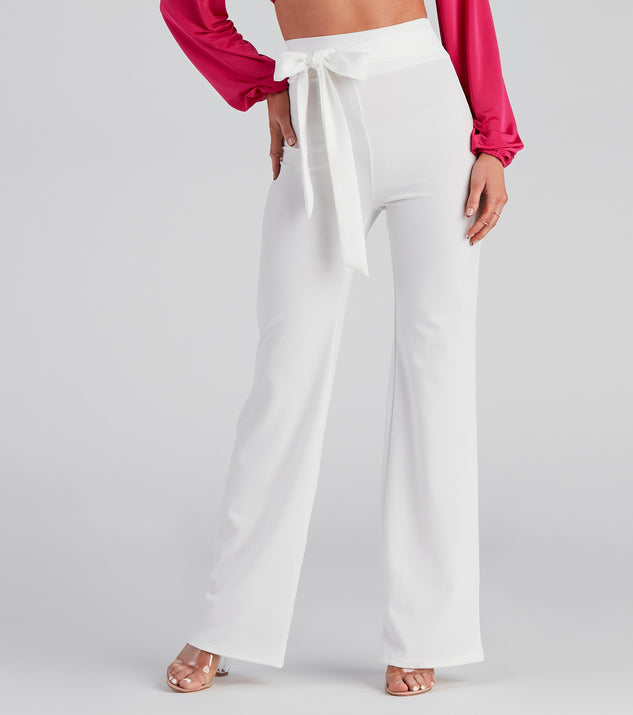 Sealed With Style Tie-Waist Pants provides a stylish start to creating your best summer outfits of the season with on-trend details for 2023!